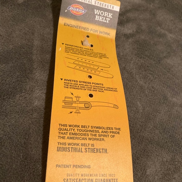 Dickies Industrial Strength Leather Work Belt - Picture 5 of 6